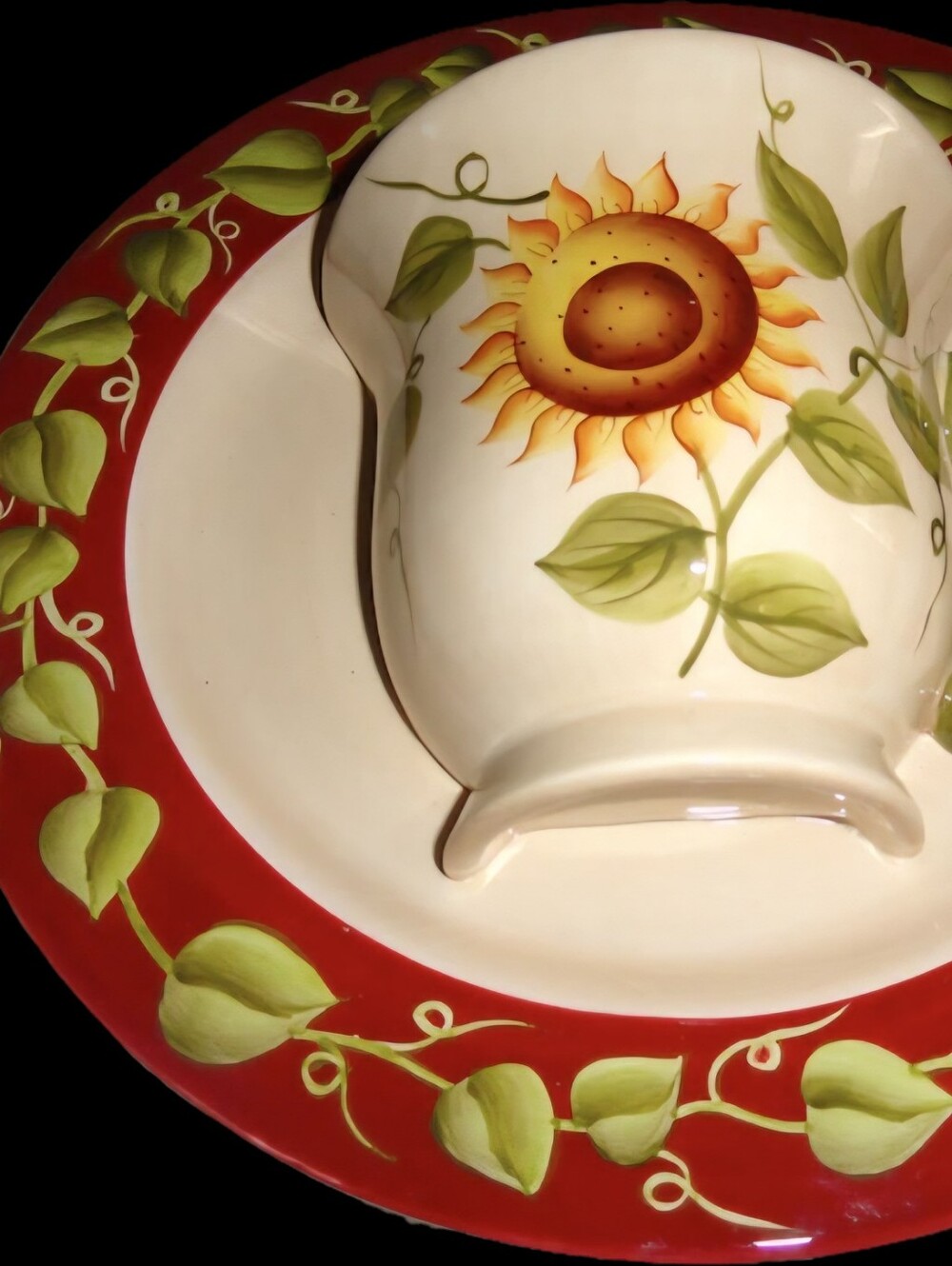 ☕️Sunflower Plate and Cup Plaque Hand🌻 - Picture 7 of 9